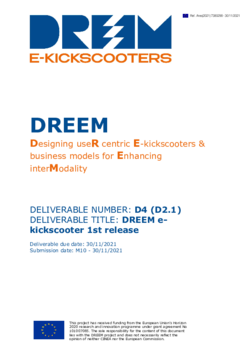 DREEM e-kickscooter 1st release